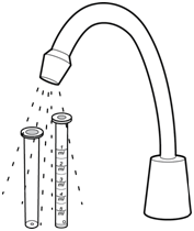 Використаний шприц розібрати, промити проточною водою, висушити і зберігати у сухому і чистому місці разом із препаратом
