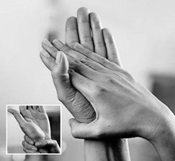 Стандартний метод втирання для гігієнічної обробки рук відповідно до EN 1500