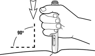 Ручка може бути активована лише тоді, коли захисна насадка голки повністю ввійде в середину ручки.