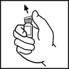Зніміть пластикову flip-top кришку з флакона препарату БенеФікс, щоб відкрити центральну частину гумової пробки.
