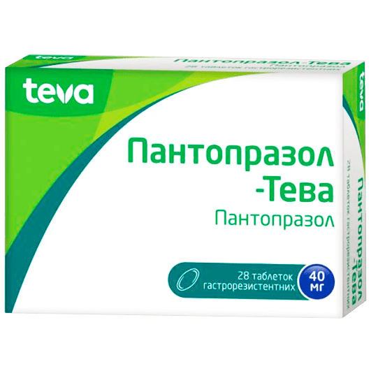 Пантопразол-Тева таблетки 40 мг