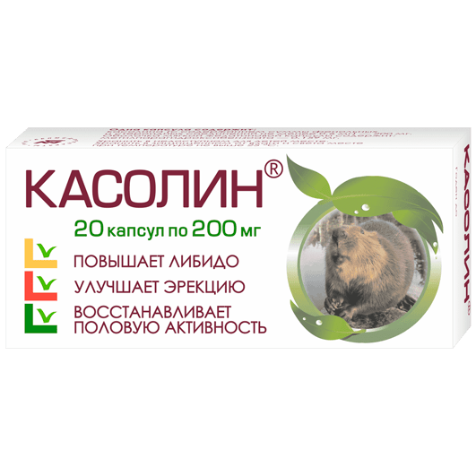 Касолин 200 мг, 20 капсул, РУП «Белмедпрепараты»